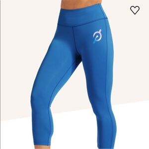 Peloton NWT Move Mission Capri Blue Leggings Size Small